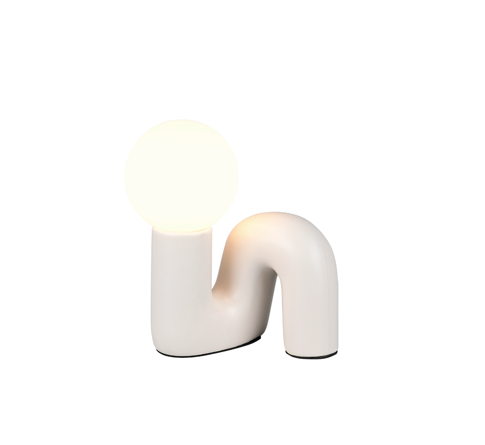 QUINN | Table lamp | Warm grey | Ceramic