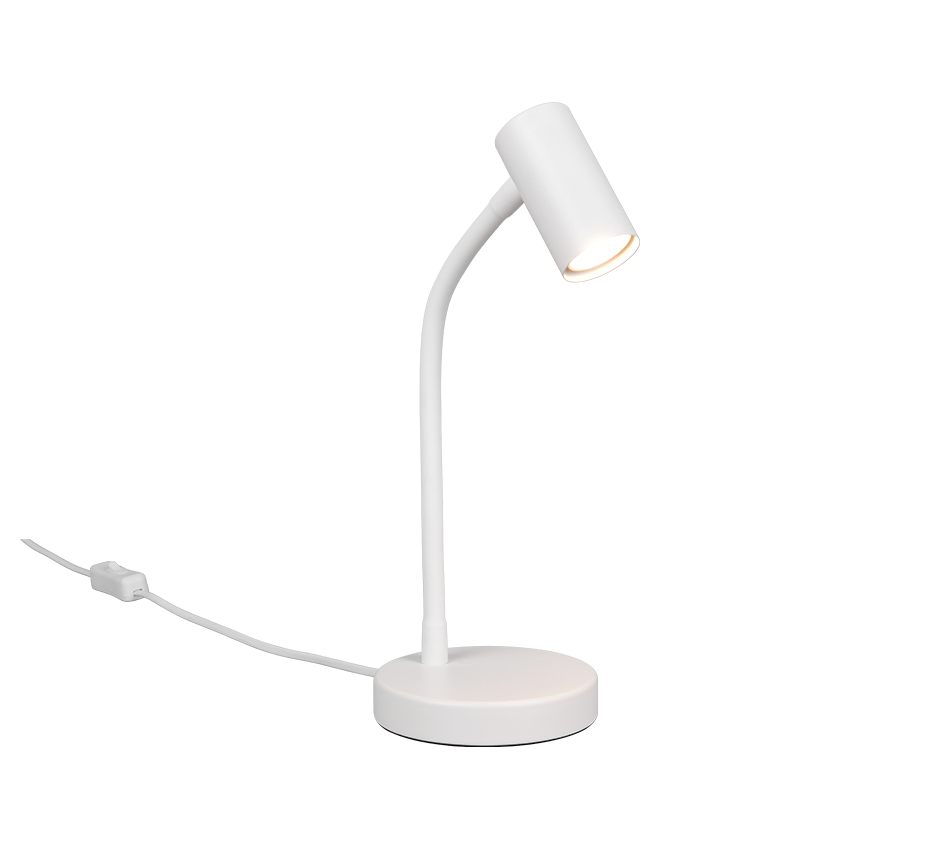 TARYN | Table lamp | White mat | Metal