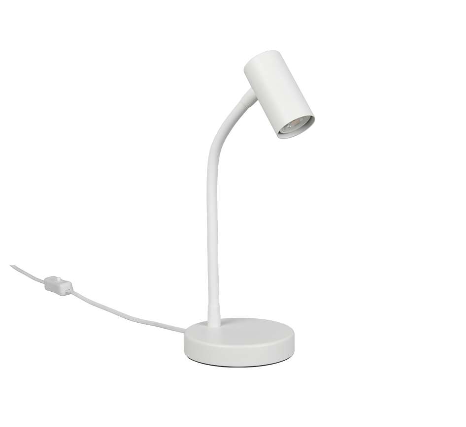 TARYN | Table lamp | White mat | Metal
