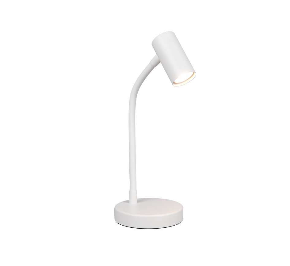 TARYN | Table lamp | White mat | Metal