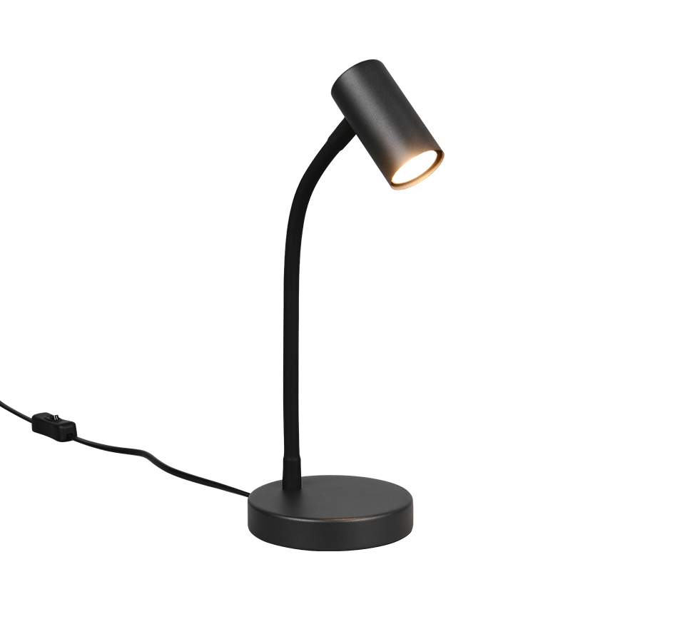 TARYN | Table lamp | Black mat | Metal
