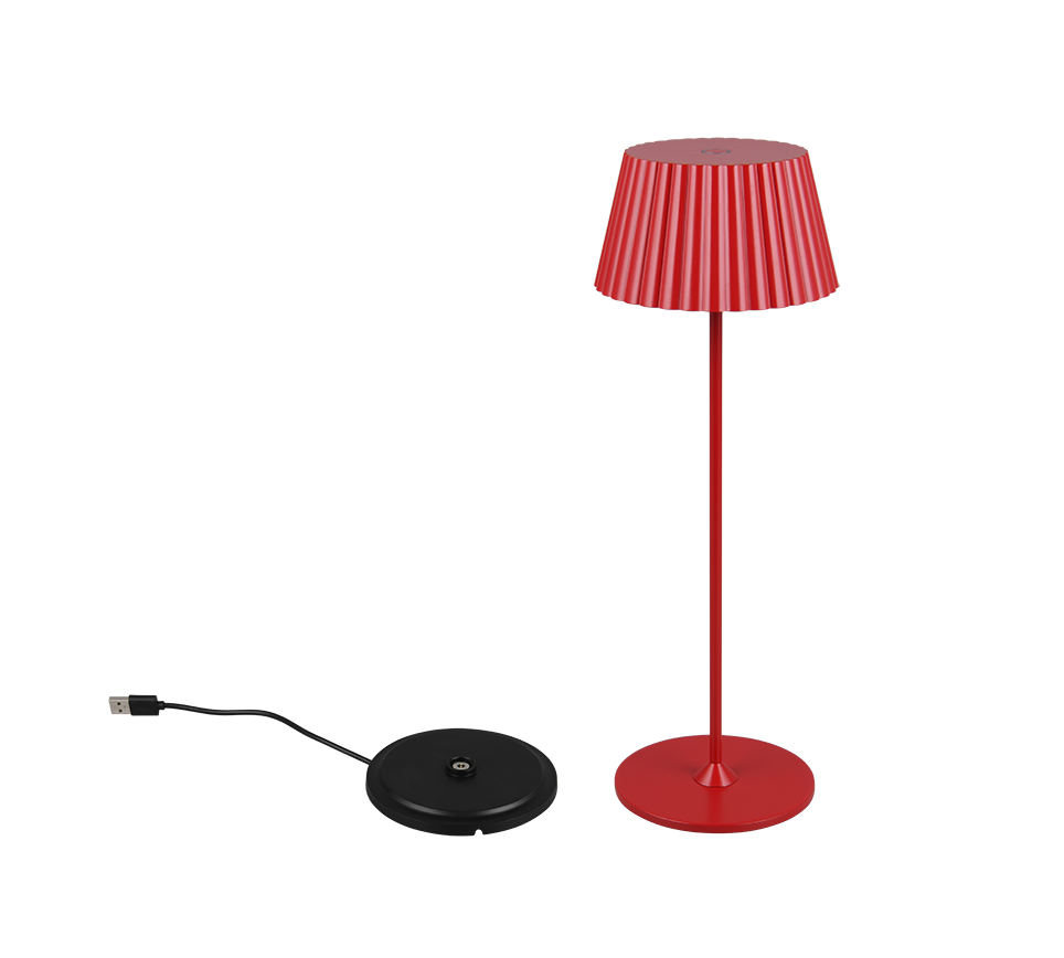 SUAREZ | Table lamp | Red | Metal