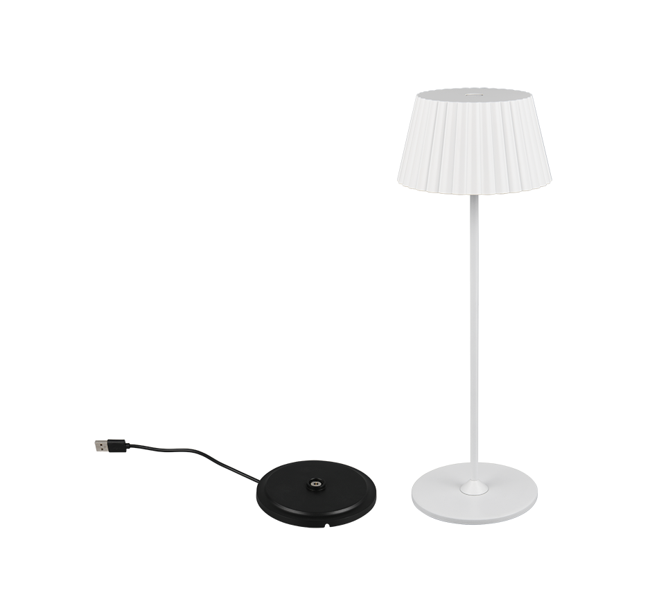 SUAREZ | Table lamp | White mat | Metal