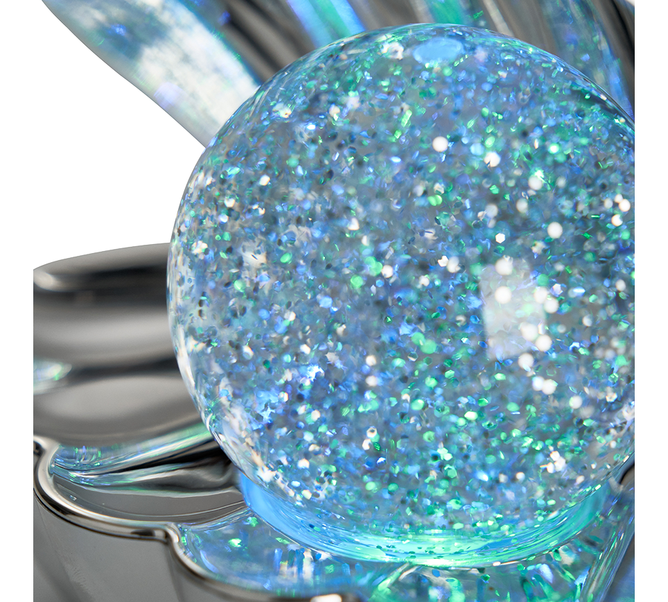 SHELLY | Table lamp | Chrome | Plastic