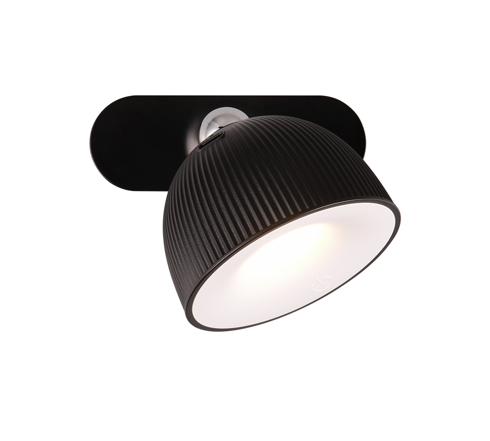 MAXIMA | Table lamp | Black | Plastic