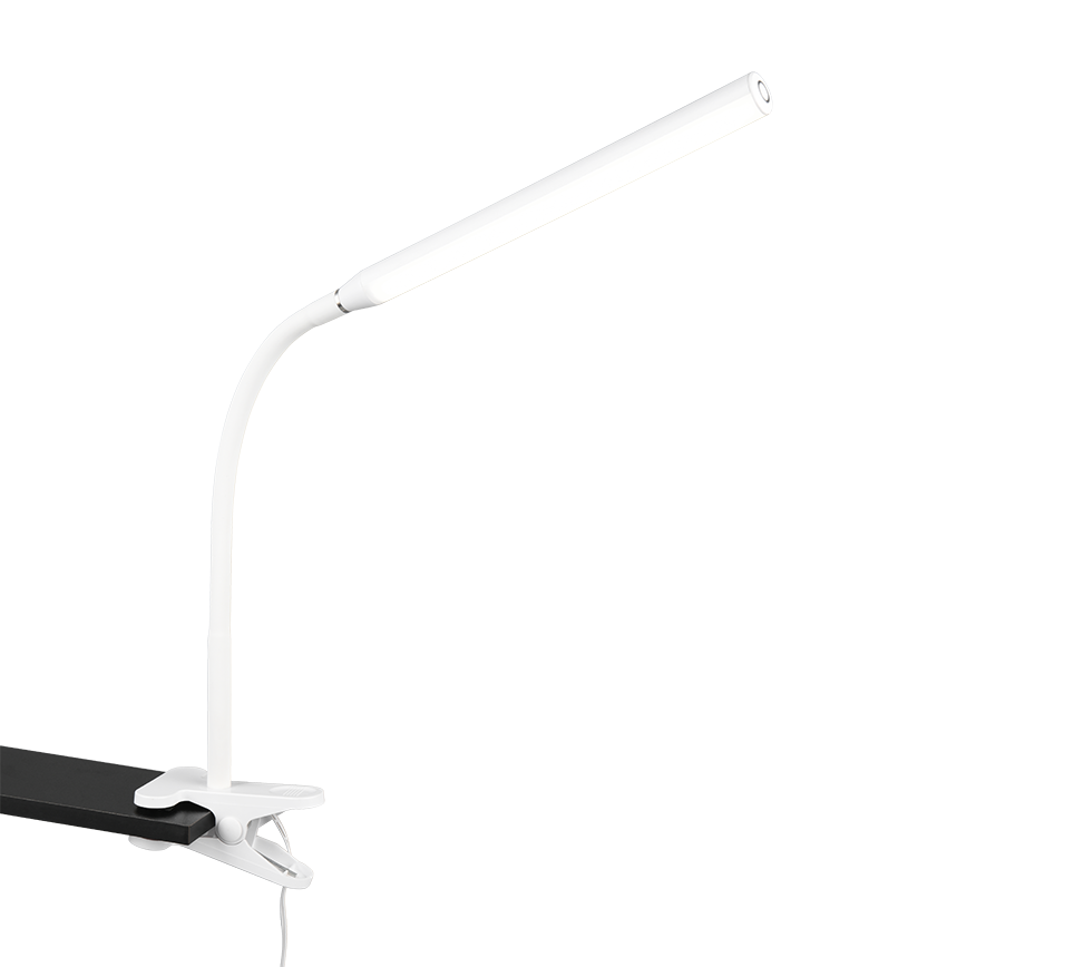 NEVADA | Clamping lamp | White mat | Plastic