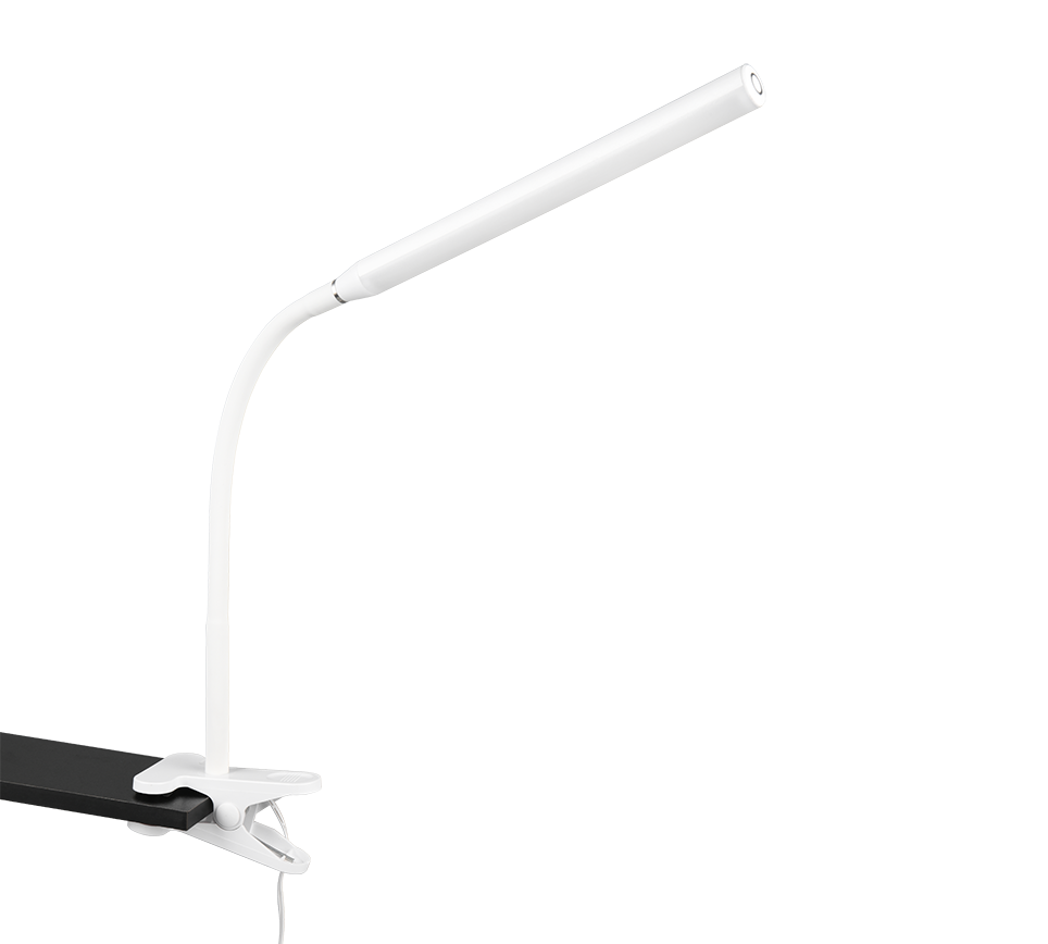 NEVADA | Clamping lamp | White mat | Plastic