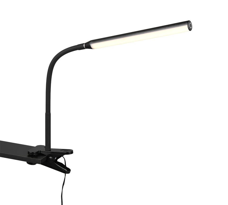 NEVADA | Clamping lamp | Black mat | Plastic