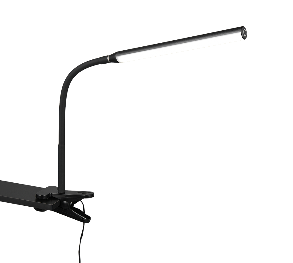 NEVADA | Clamping lamp | Black mat | Plastic