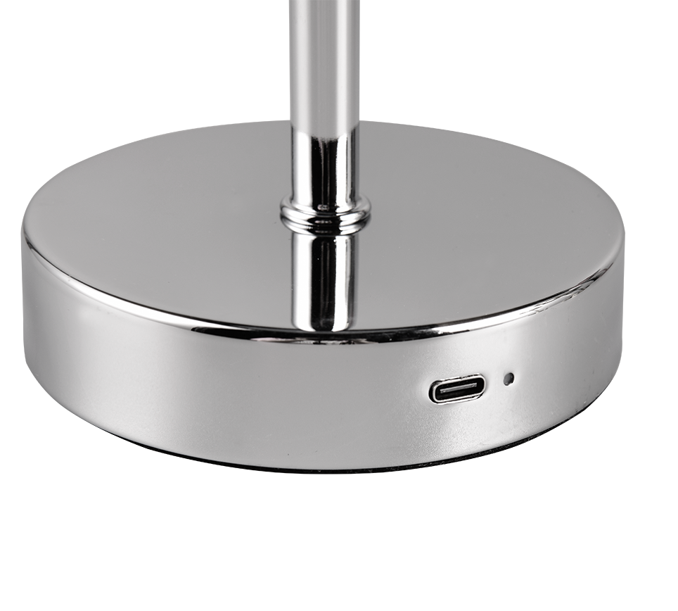 JEFF | Table lamp | Chrome | Metal