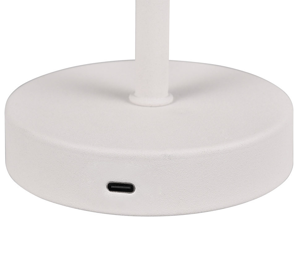 JEFF | Table lamp | White mat | Metal