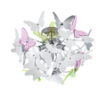 BUTTERFLY | Ceiling lamp | Chrome | Metal