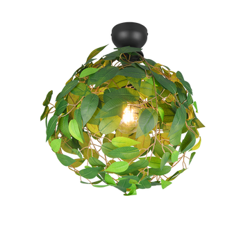 LEAVY | Ceiling lamp | Black mat | Metal