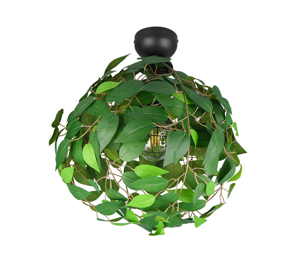 LEAVY | Ceiling lamp | Black mat | Metal