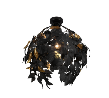 LEAVY | Ceiling lamp | Black mat | Metal