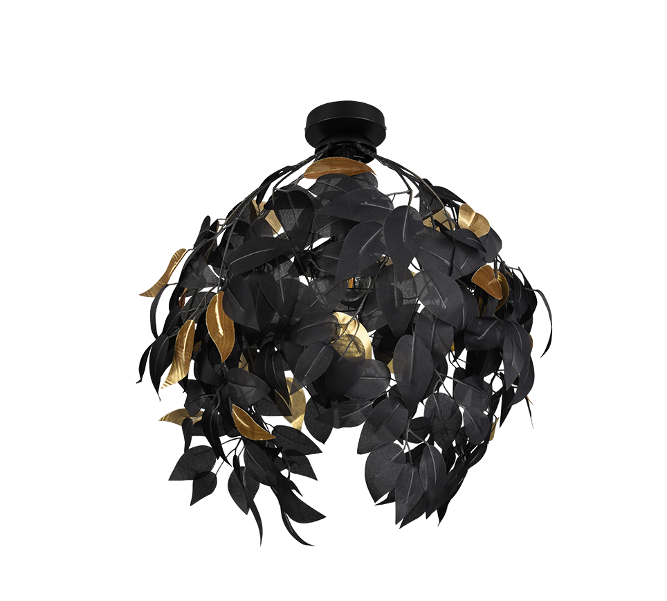 LEAVY | Ceiling lamp | Black mat | Metal