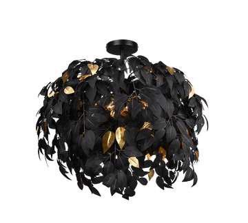 LEAVY | Ceiling lamp | Black mat | Metal