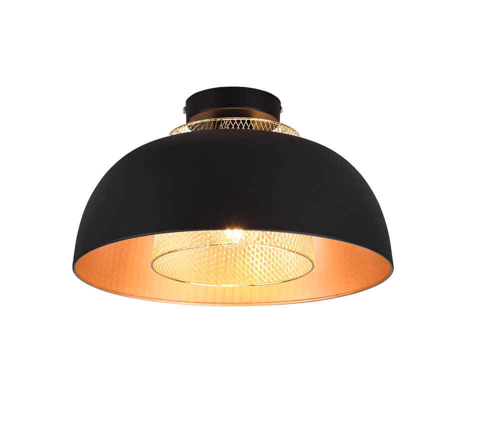 PUNCH | Ceiling lamp | Black mat | Metal