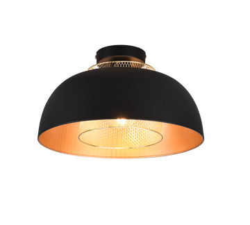 PUNCH | Ceiling lamp | Black mat | Metal