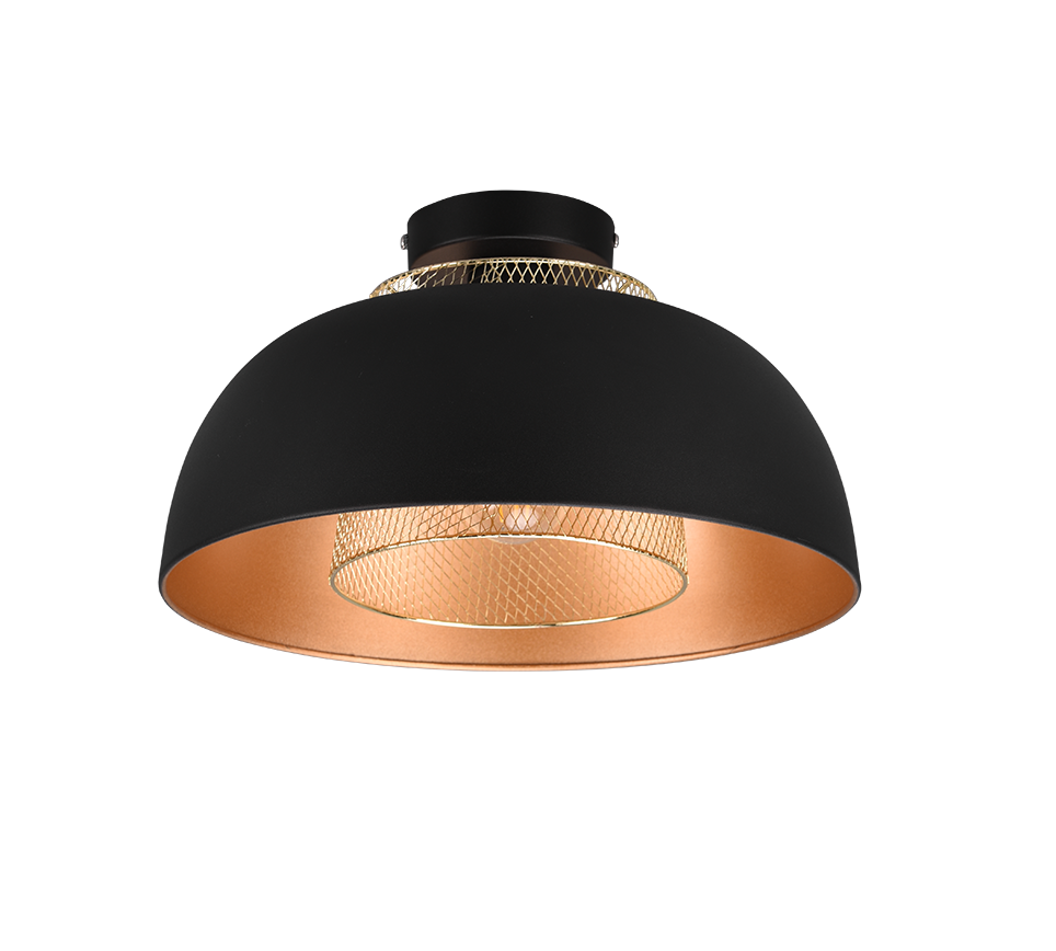 PUNCH | Ceiling lamp | Black mat | Metal