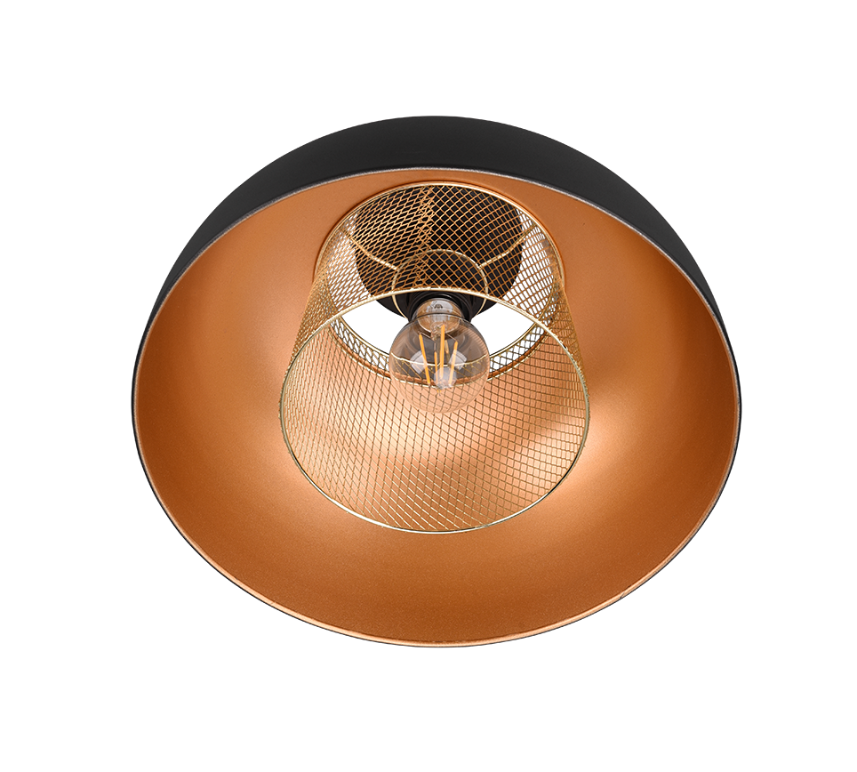 PUNCH | Ceiling lamp | Black mat | Metal
