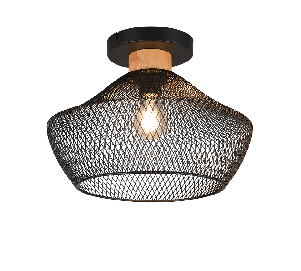VALERIA | Ceiling lamp | Black mat | Metal