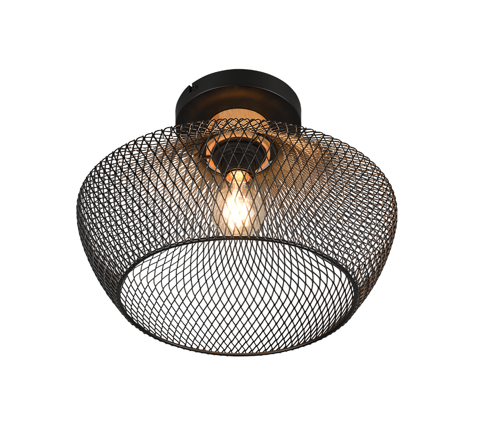 VALERIA | Ceiling lamp | Black mat | Metal