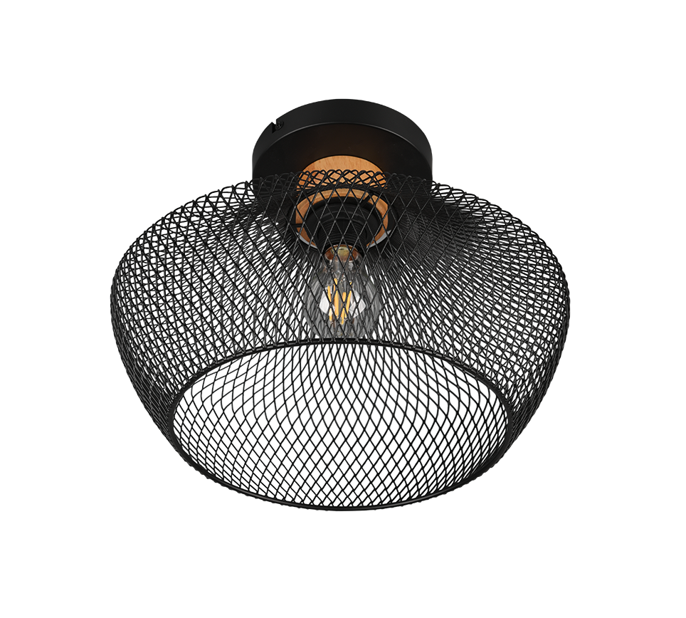 VALERIA | Ceiling lamp | Black mat | Metal