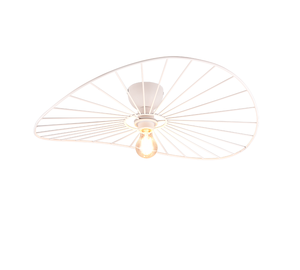 CHAPEAU | Ceiling lamp | White mat | Metal