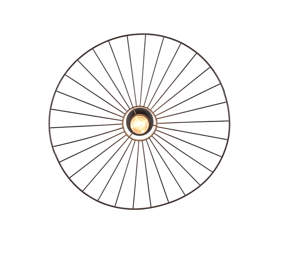 CHAPEAU | Ceiling lamp | Black mat | Metal