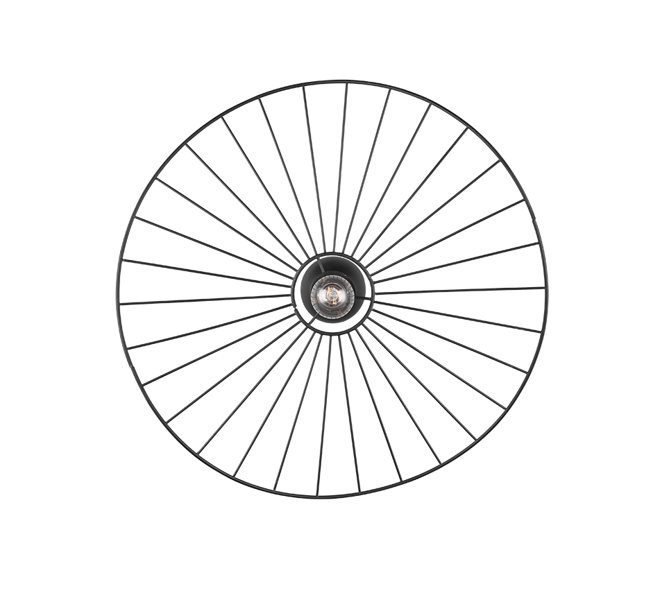 CHAPEAU | Ceiling lamp | Black mat | Metal