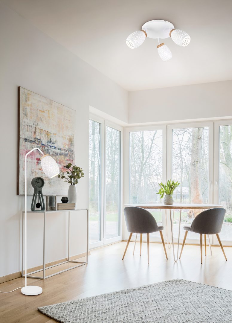 BIDAR | Ceiling lamp | White mat | Metal