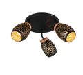 BIDAR | Ceiling lamp | Schwarz-Gold | Metal