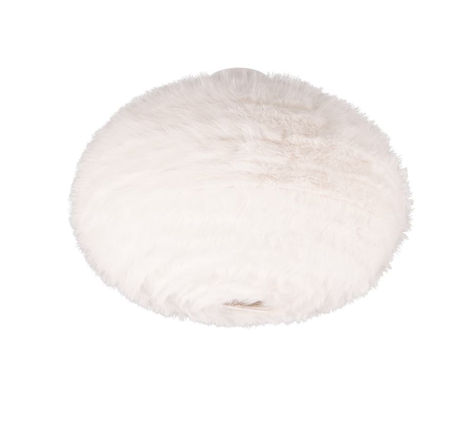 FURRY | Ceiling lamp | White | Synthetik Plüsch