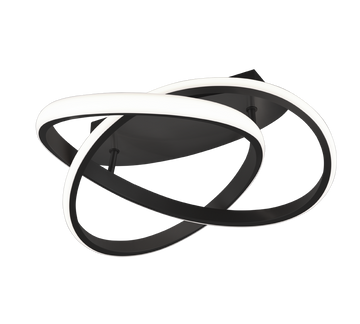 COURSE | Ceiling lamp | Black mat | Metal