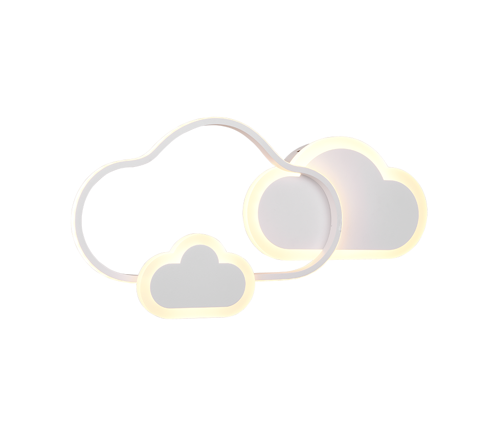 CLOUDY | Ceiling lamp | White mat | Metal