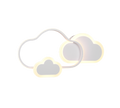 CLOUDY | Ceiling lamp | White mat | Metal
