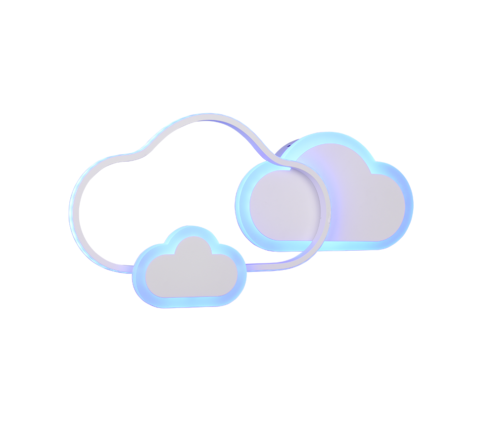 CLOUDY | Ceiling lamp | White mat | Metal