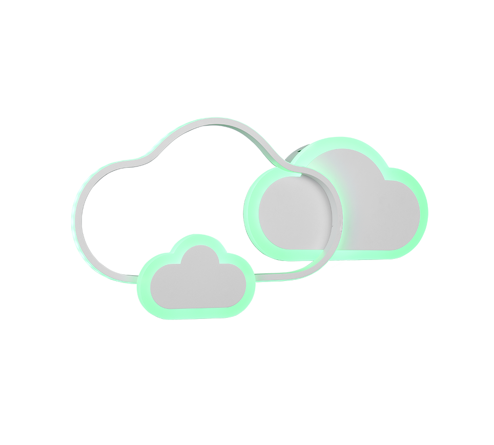 CLOUDY | Ceiling lamp | White mat | Metal