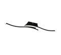 ROUTE | Ceiling lamp | Black mat | Metal