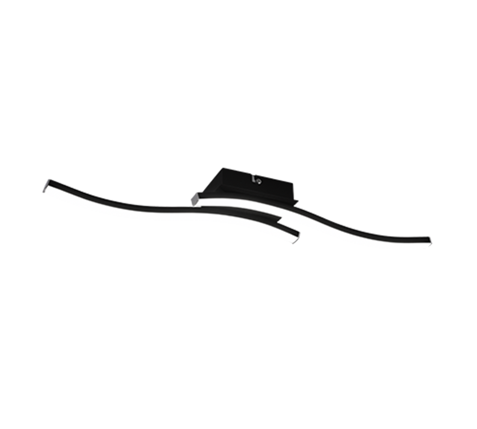 ROUTE | Ceiling lamp | Black mat | Metal