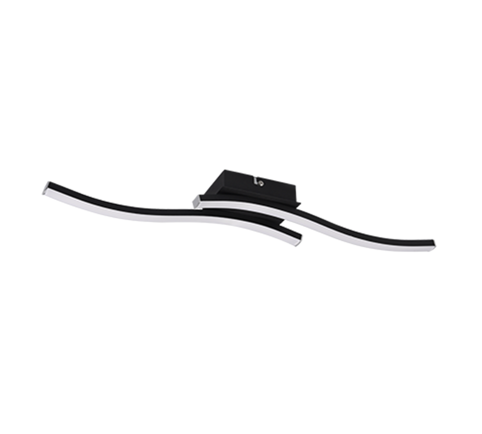 ROUTE | Ceiling lamp | Black mat | Metal