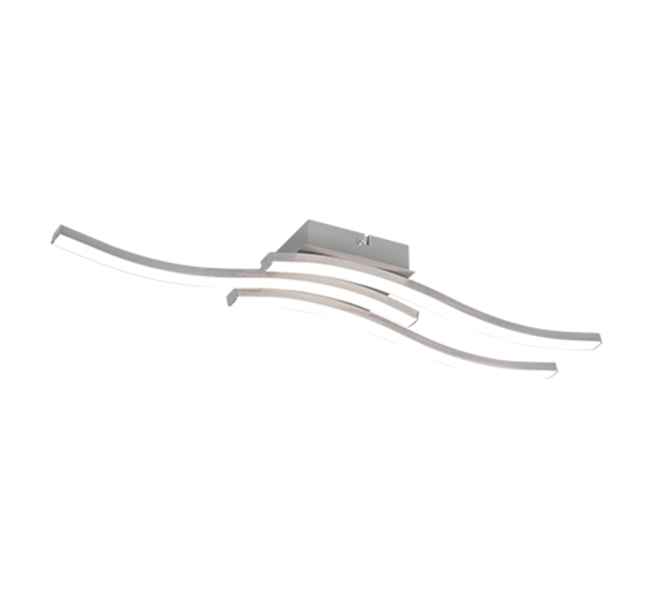 ROUTE | Ceiling lamp | Nickel mat | Metal