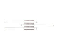ROUTE | Ceiling lamp | Nickel mat | Metal