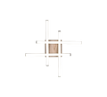 ROUTE | Ceiling lamp | Wood imitation | MDF