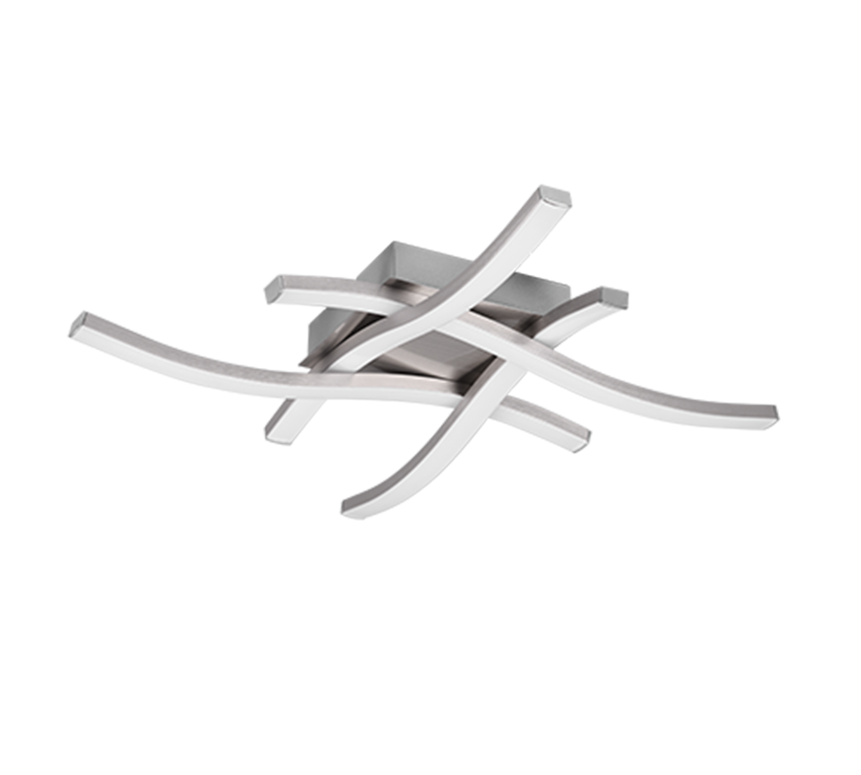 ROUTE | Ceiling lamp | Nickel mat | Metal