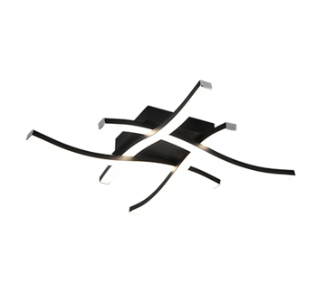 ROUTE | Ceiling lamp | Black mat | Metal