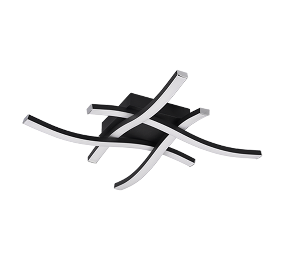 ROUTE | Ceiling lamp | Black mat | Metal