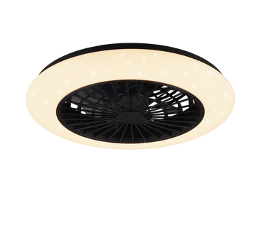 STRALSUND | Ventilator | Black mat | Plastic