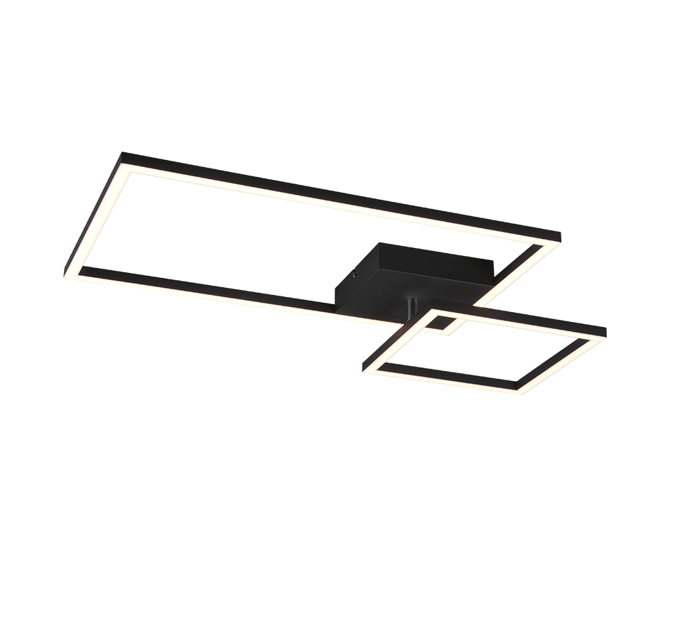 PADELLA | Ceiling lamp | Black mat | Metal